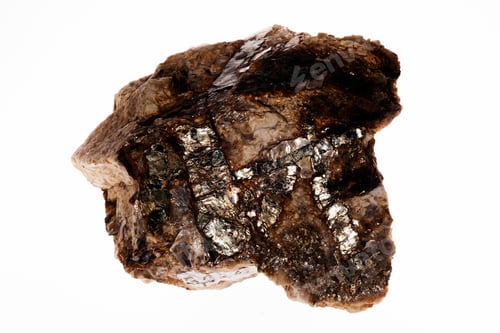 Preview: Pegmatite, Muscovite And Biotite Granite On The White Background