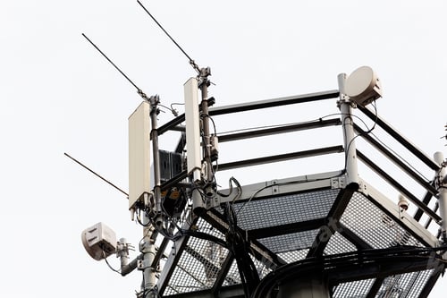 Preview: Telecommunication Equipment On Top Of Antenna Tower