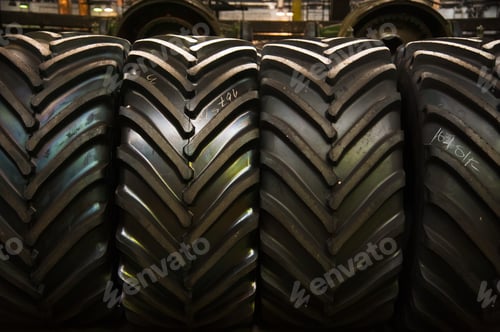 Preview: Manufacture Of Tires. Tyre Production Machine Conveyor
