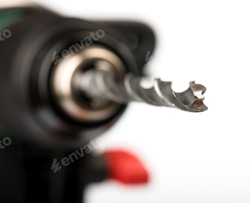 Preview: Drill Bits, Isolated On White Background Close-Up