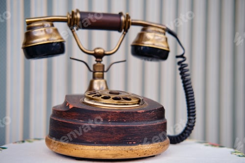 Preview: Retro Phone With A Large Dial, Close-Up
