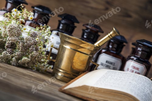 Preview: The Ancient Natural Medicine, Herbs, Medicines And Old Book