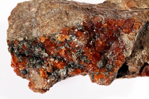 Preview: Vanadinite Mineral On The White Background