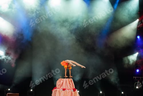 Preview: Performances Beautiful Girls Gymnasts In The Circus