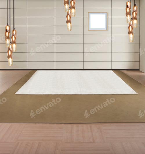 Preview: Bright Stone Wall Interior Design And Modern Lamp