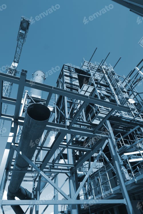 Preview: Cranes And Beams On Construction Of Industrial Factory