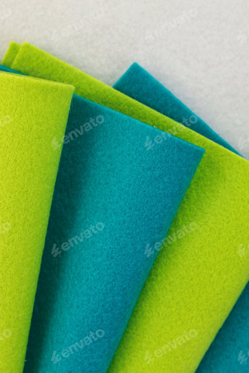 Preview: Colorful Set Felt Texture For Background.