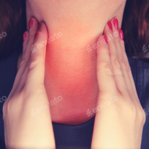Preview: A Young Red-Haired Girl Has A Sore Throat Due To A Coronavirus, Close-Up