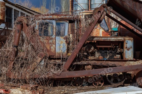 Vorschau: Verwüstung und Niedergang im agroindustriellen Sektor. Friedhof von Old Rusty Agricultural
