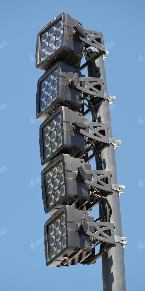 Preview: New Led Projectors Against The Blue Sky