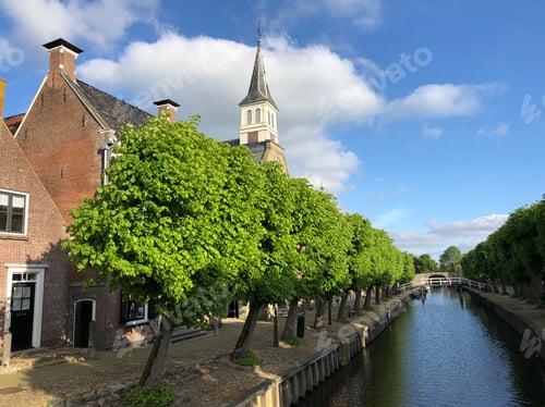 Preview: Canal In Sloten Friesland The Netherlands