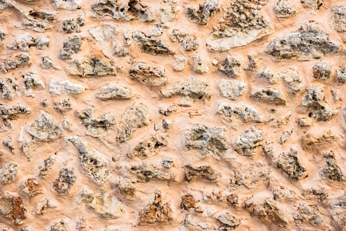Tan Stone Wall Texture Background Close Up