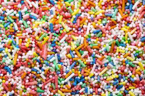 Preview: Vibrant Sprinkles Background, Confectionary Decorations, Colorful Sweet Topping