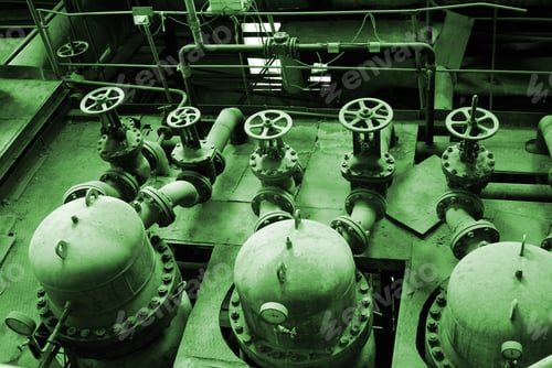 Preview: Different Size And Shaped Pipes And Valves At A Power Plant