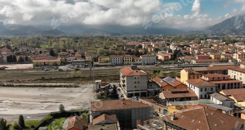 Preview: Aerial View Of Lucca Buildings, Tuscany.