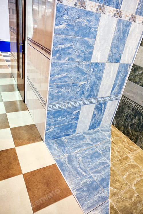 Preview: Various Ceramic Tiles In The Exhibition Hall