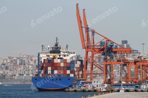 Preview: Container Ship Is Loading In A Port