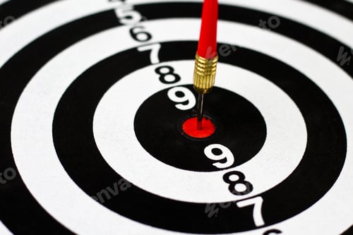 Preview: Target Darts. Red Center, A Dozen. Metaphor Of Success And Achievement Plans, Background