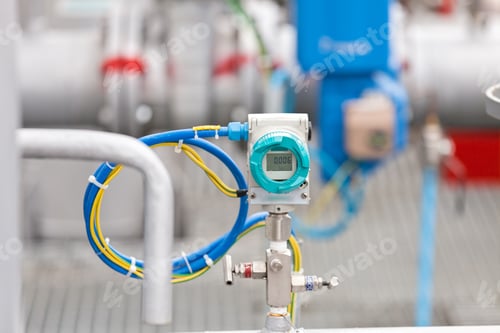 Preview: Detail Of Oil Pipeline With Valves In Large Oil Refinery