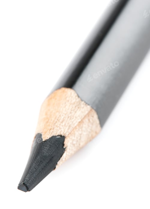 Preview: Pencil Isolated On A White Background. Studio. Picture.