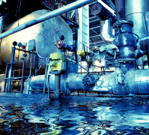 Preview: Pipes, Tubes, Machinery And Steam Turbine At A Power Plant