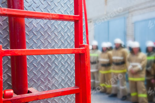 Preview: Firefighter In Action. Emergency Safety. Protection, Rescue From Danger