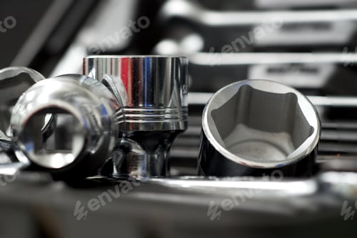 Preview: Tool Repairman, Mechanic Tool Set In The Background.