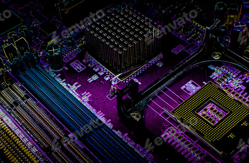 Preview: Empty Cpu Processor Socket With Pins On Motherboard
