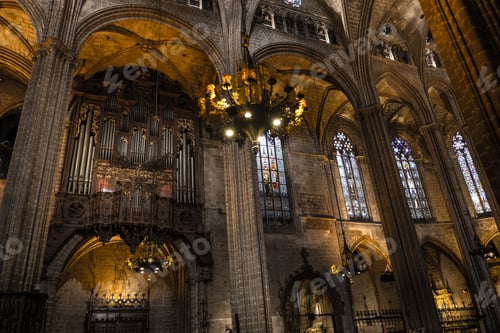 Preview: Barcelona - March 31: Interior Of Cathedral Of The Holy Cross And Saint Eulalia, On March 31, 2013