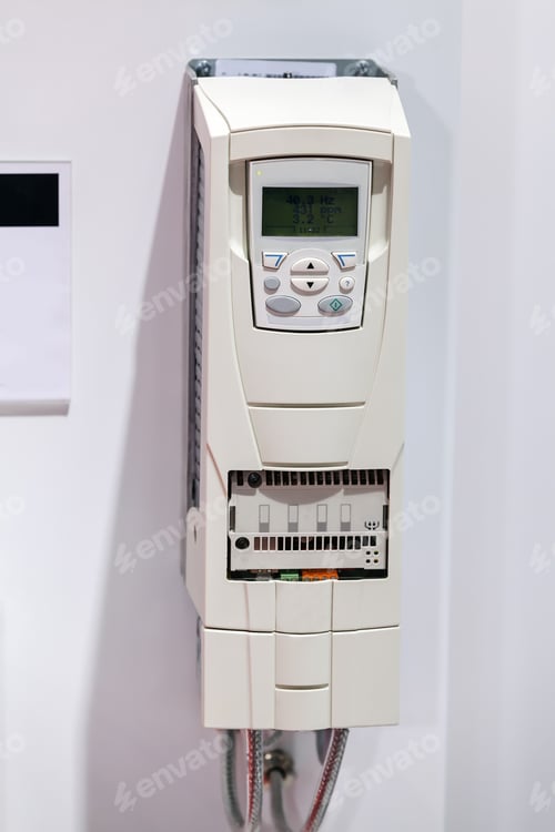 Preview: View On Advanced Industrial Control Box With Switches, New Technology; Note Shallow Depth Of Field