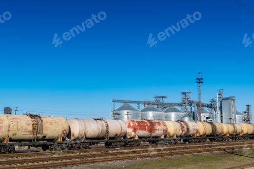 Preview: Grain Elevator With The Railway Station