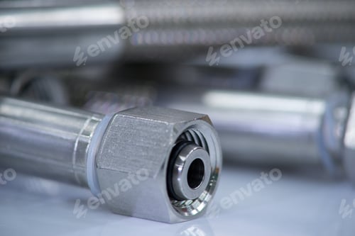 Preview: Stainless Steel Pressure Hose With Screw Connection.