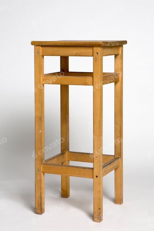 Preview: Stool Wooden Seat By Side