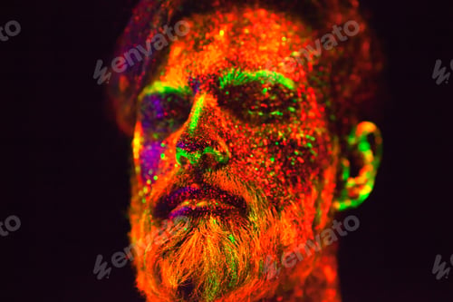 Preview: Man Is Painted In Ultraviolet