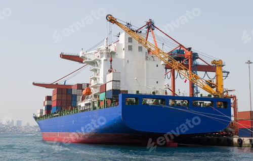 Preview: Container Ship Is Loading In A Port