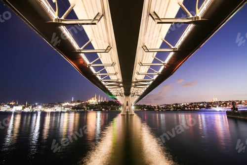 Preview: Golden Horn Metro Bridge In Istanbul City, Turkey
