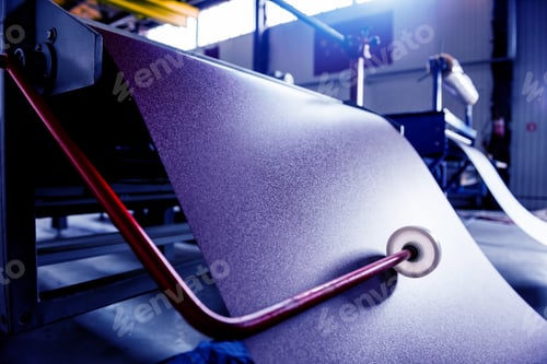 Preview: Metal Sheet Forming Machine At The Modern Metalwork Factory.