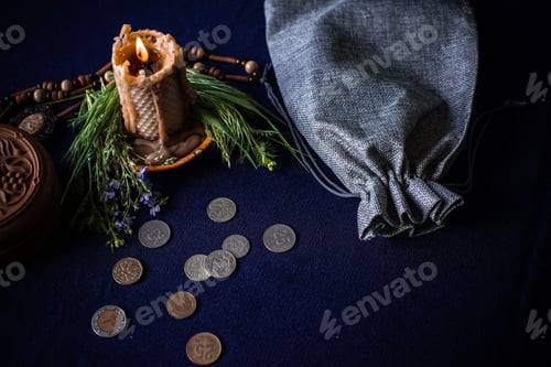 Preview: Magic For Attracting Money, Rituals And Fate Prediction, Details On A Table Of Witch, Occultism