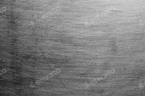 Preview: Scratched Metal Surface Texture, Background, Black And White Image