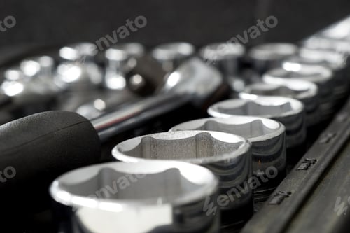 Preview: Tool Repairman, Mechanic Tool Set In The Background.