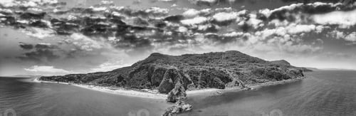 Preview: Tonnara Beach In Palmi, Calabria. Panoramic Sunset Aerial View In Summer Season.