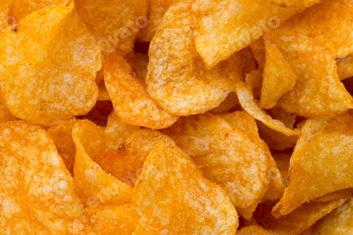 Preview: Potato Chips On The Papric. Eco Food.
