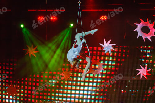 Preview: Air Gymnast Performances In The Circus