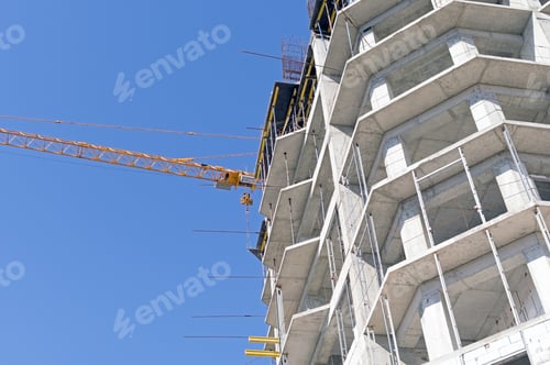 Preview: Lifting Faucet On A Background Blue Sky