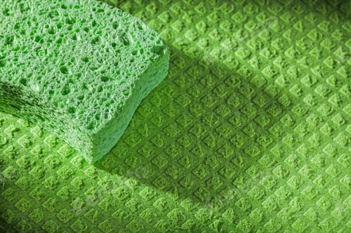 Preview: New Kitchen Sponge On Dishrag.