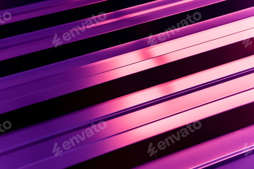 Preview: Violet Metallic Roof Tiles Background With Light Pattern.