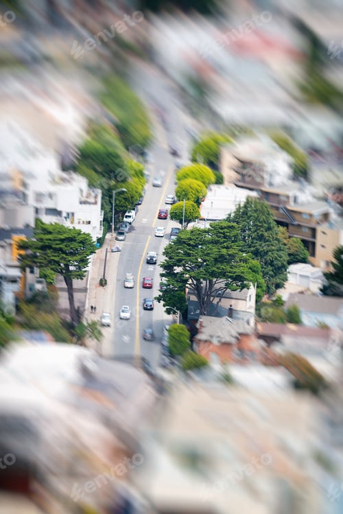 Preview: Aerial View Of San Francisco Street And Homes.