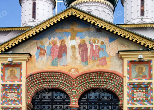 Preview: Fragment Of Ornament Of Facade Of Old Chapel