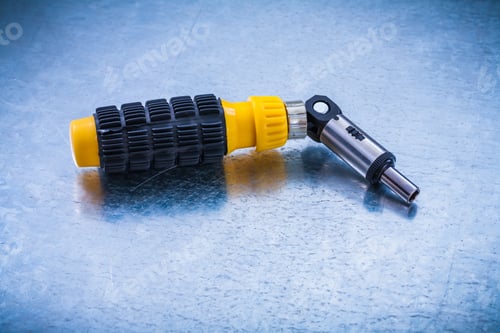 Preview: Reversible Turnscrew On Metallic Background Construction Concept.
