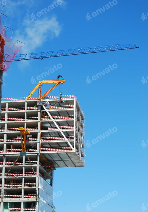 Preview: Photo Of A Office Building Under Construction (Modern Architecture)